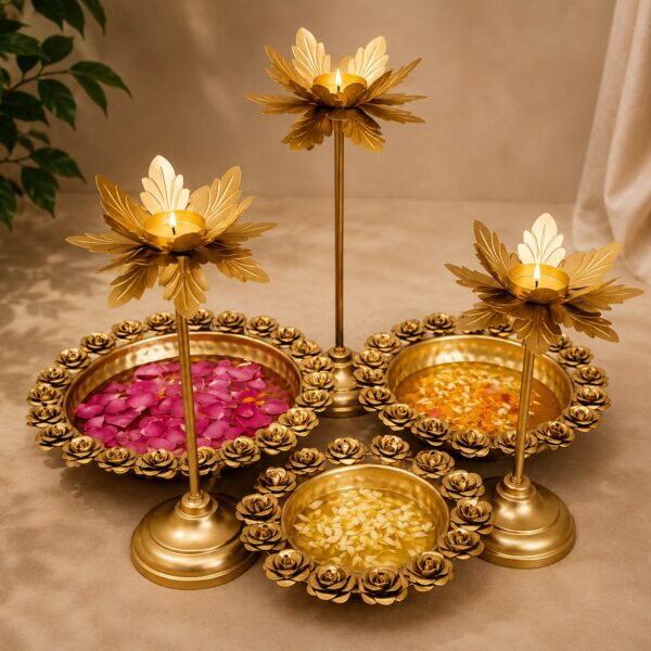 Rose Urli With Stand