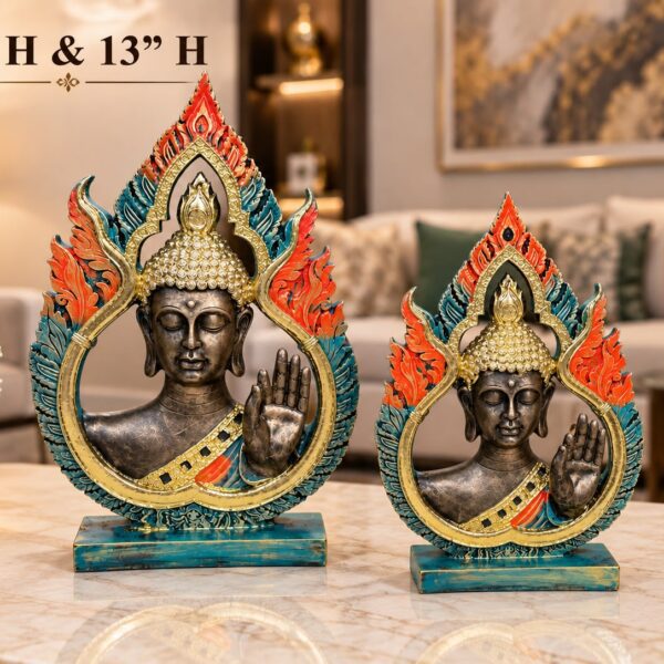 Elegant Buddha Idol (Set of 2)