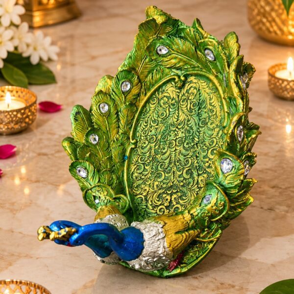 Antique Peacock Tray