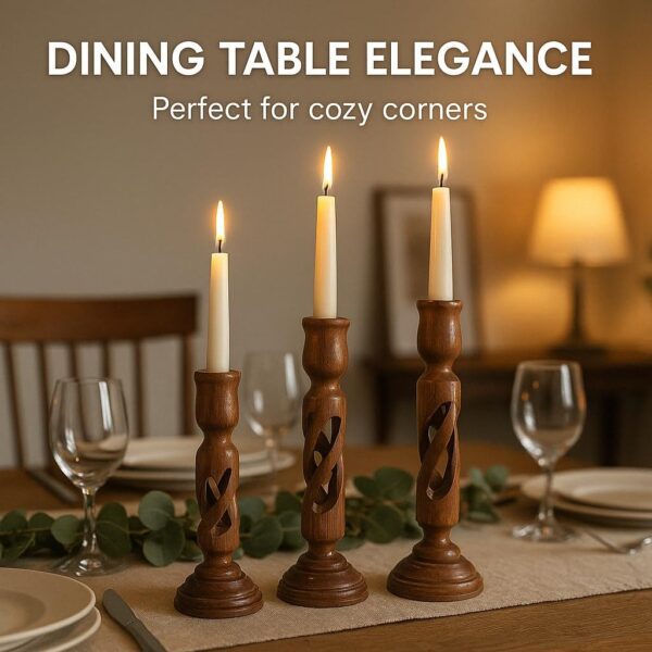 Sheesham Wooden foldable Candle Holder Stand