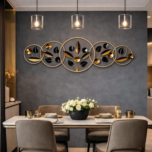 5 Circle Leaf wall Panel/ wall decor