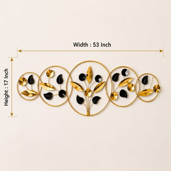 5 Circle Leaf wall Panel/ wall decor
