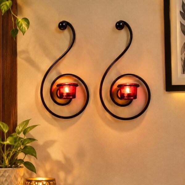 Dual Tealight Wall Sconce