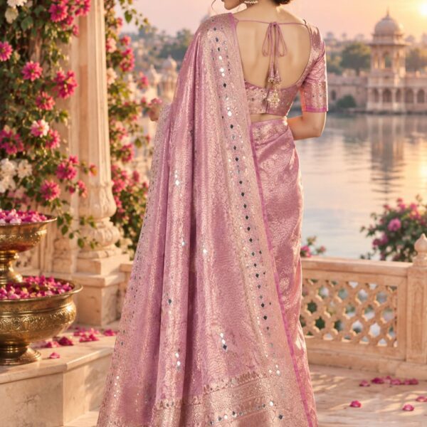 Soft Tissue Saree with lace Work