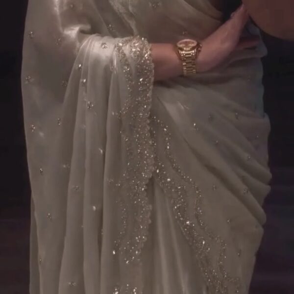 Soft Dola Silk with Handwork in Saree