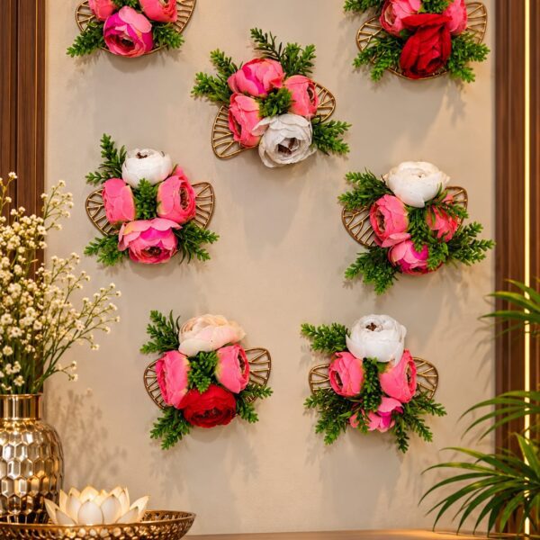 Metal Rose Bunches wall Decorative