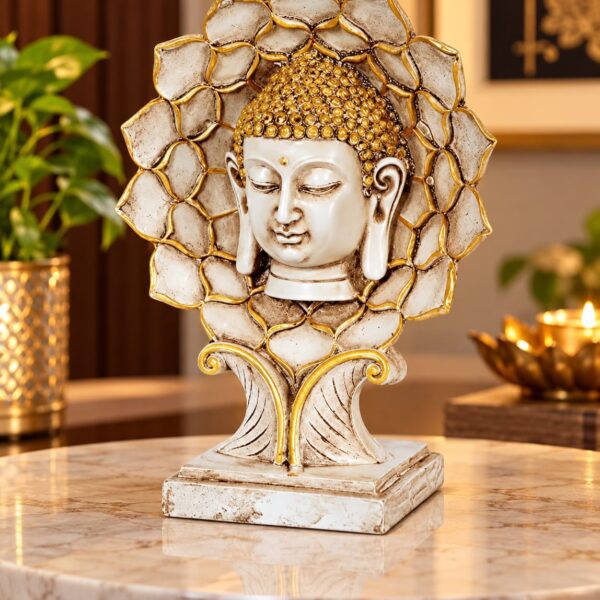 Buddha Face on Tree decorative showpiece