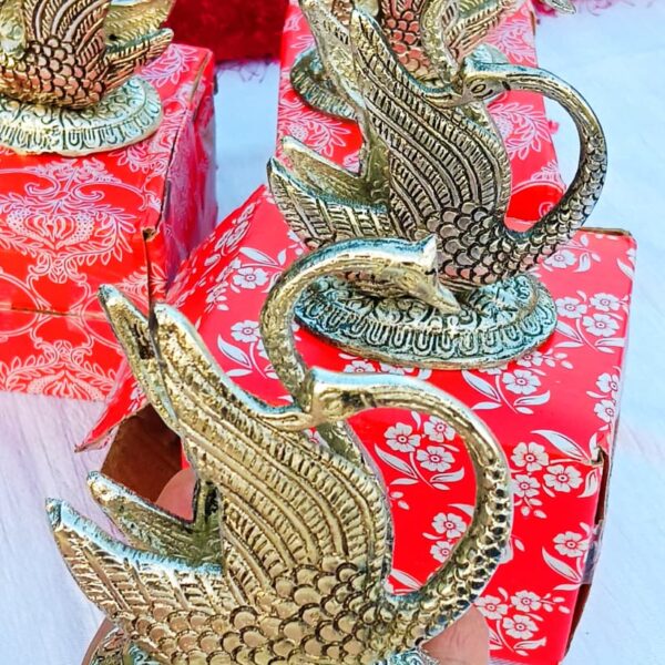 Antique german silver swan design Tissue paper holder