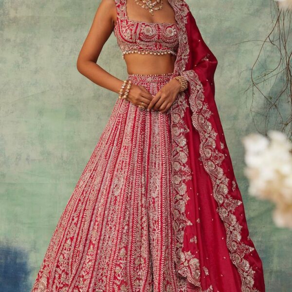 Premium Boomer Silk Lehenga with Thread Work