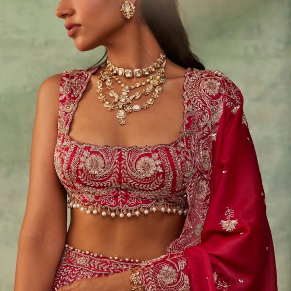 Premium Boomer Silk Lehenga with Thread Work