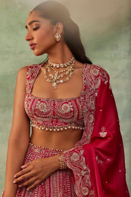 Premium Boomer Silk Lehenga with Thread Work