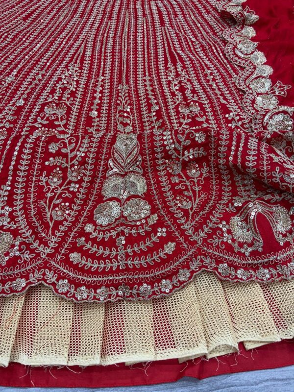 Premium Boomer Silk Lehenga with Thread Work - Image 5