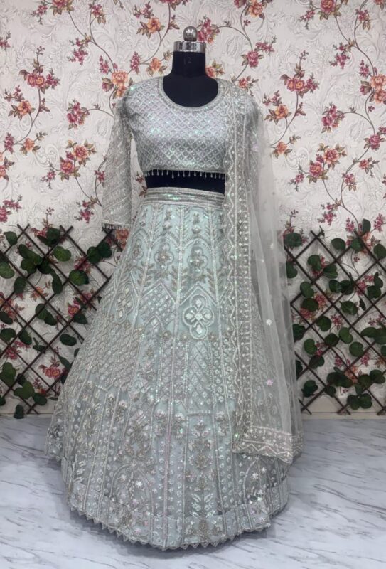 Premium Butterfly Soft Net Lehenga Embellished - Image 4