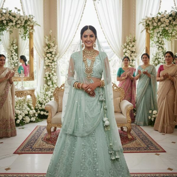 Soft Butterfly Net Lehenga With Dori Work