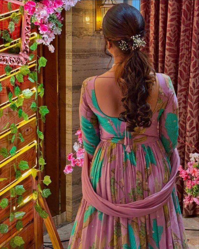 Fox Georgette Sequence Work Based Gown - Image 2