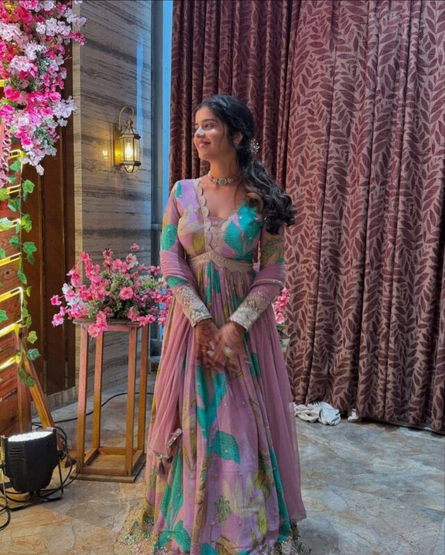 Fox Georgette Sequence Work Based Gown - Image 3
